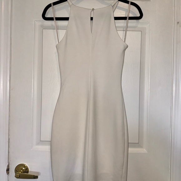 BCX Juniors' Asymmetrical-Hem Rhinestone Dress in white - Picture 5 of 8
